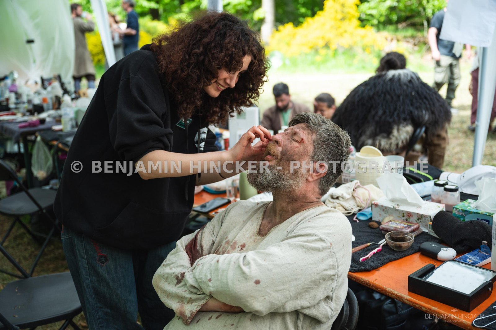 REPORTAGE - On set with BLUE MOUNT FILMS for the movie "Les Larmes du Regret" — 7